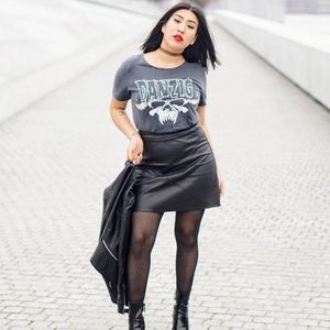 Zara Faux Leather Skirt